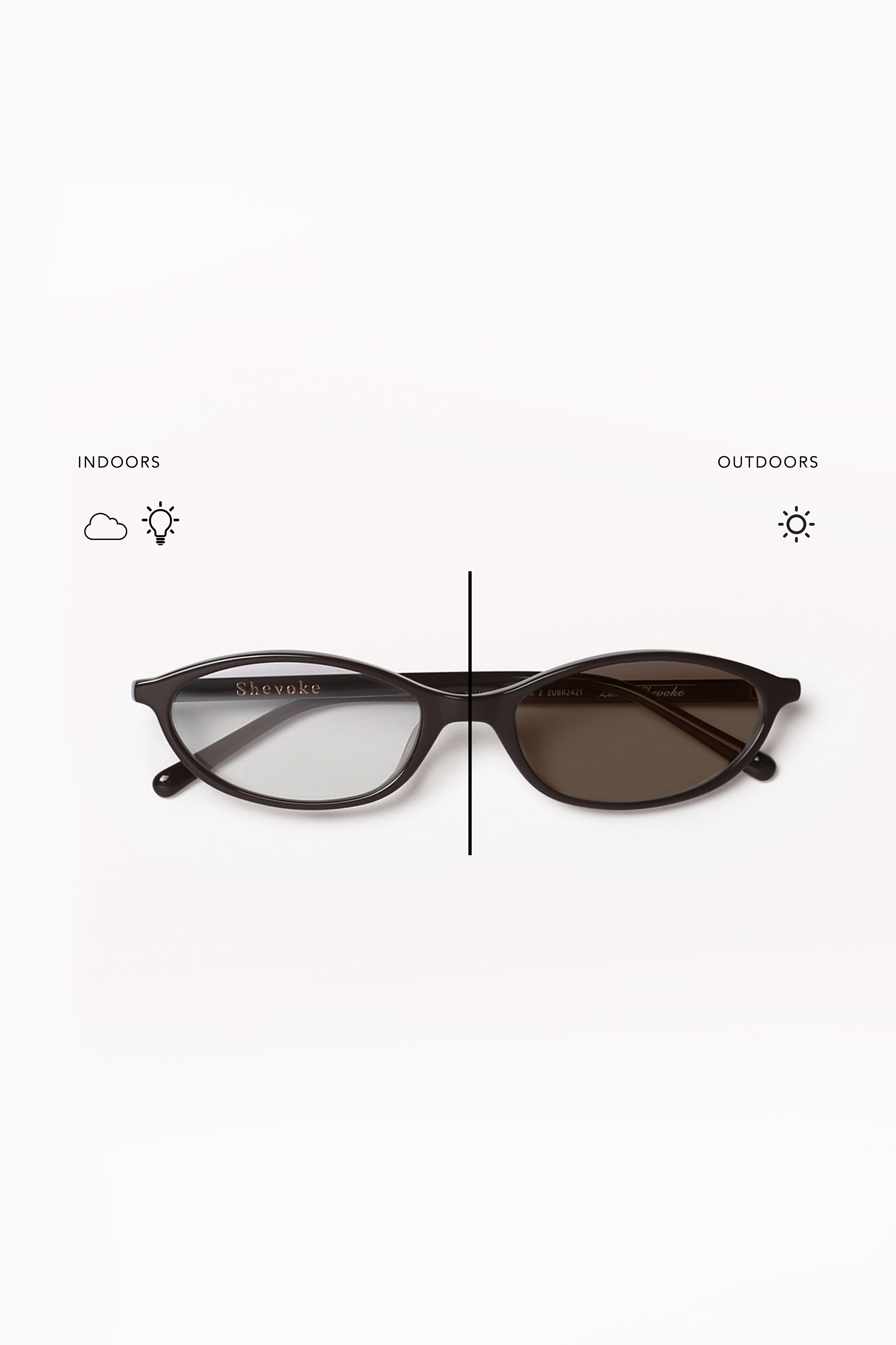 Round Sunglasses Transition ZULU BROWN