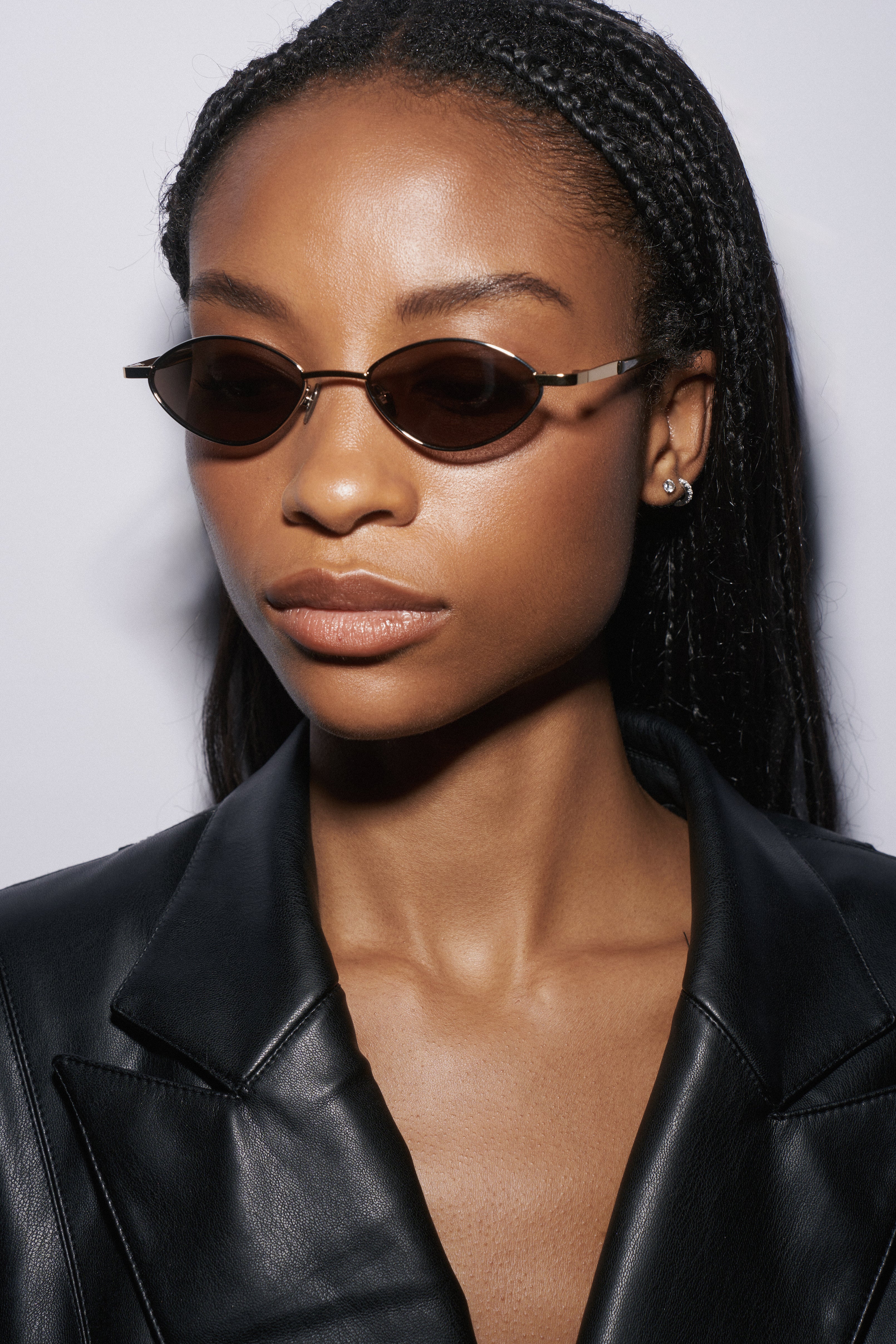 Shevoke Sunglasses ALAIA SILVER BROWN