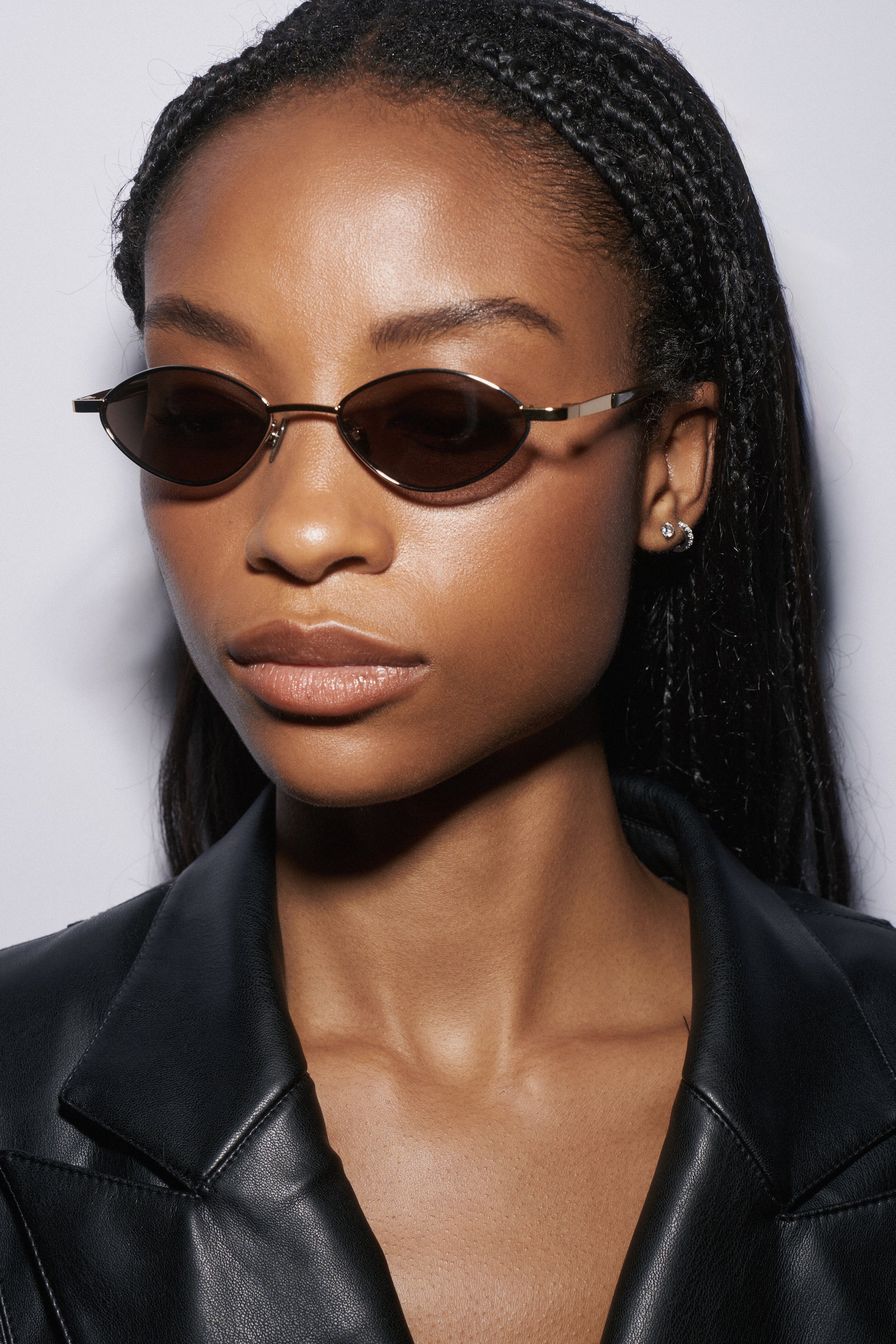 Shevoke Sunglasses ALAIA SILVER BROWN