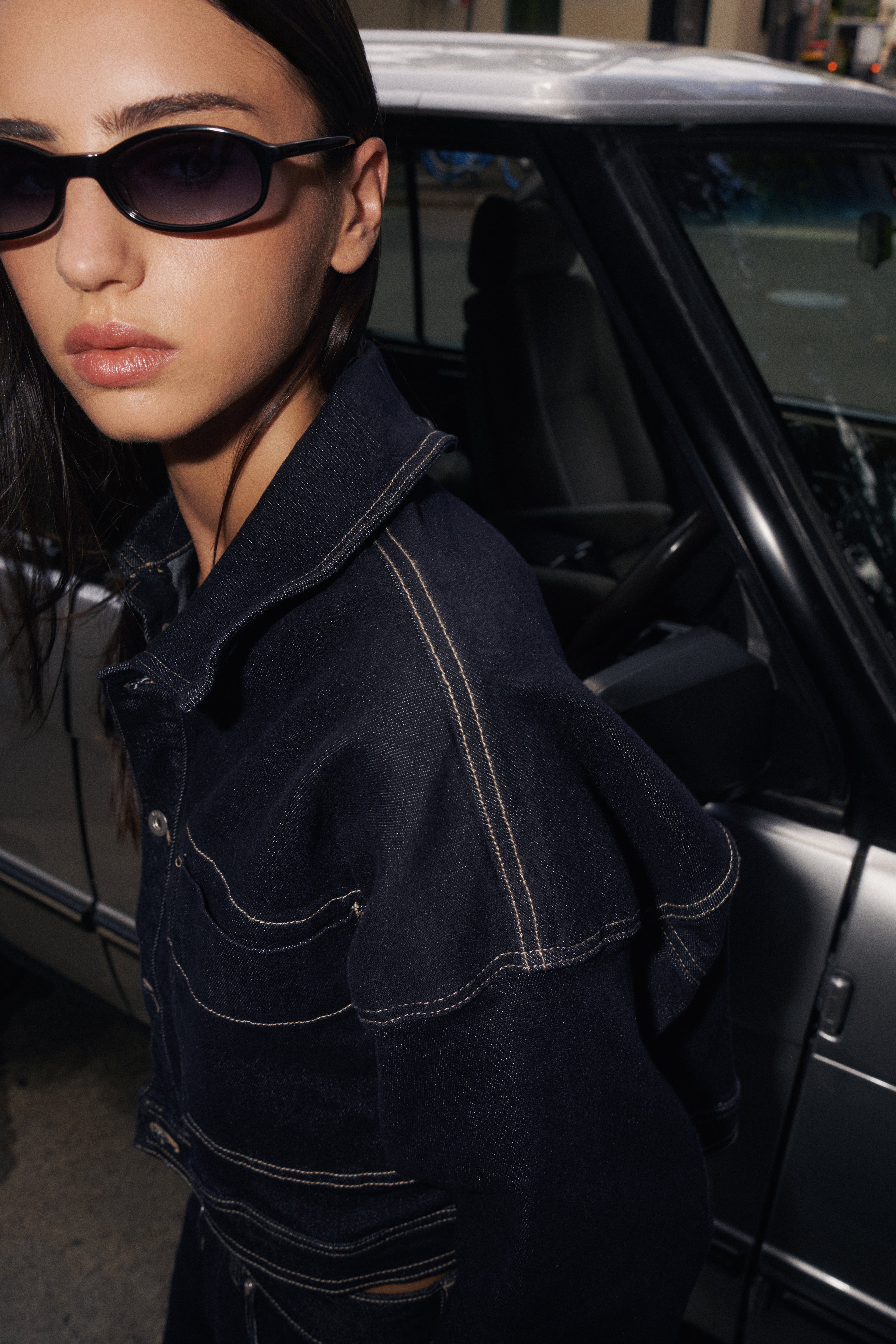 Shevoke Sunglasses Gradient Grey 100% UV GINI Black