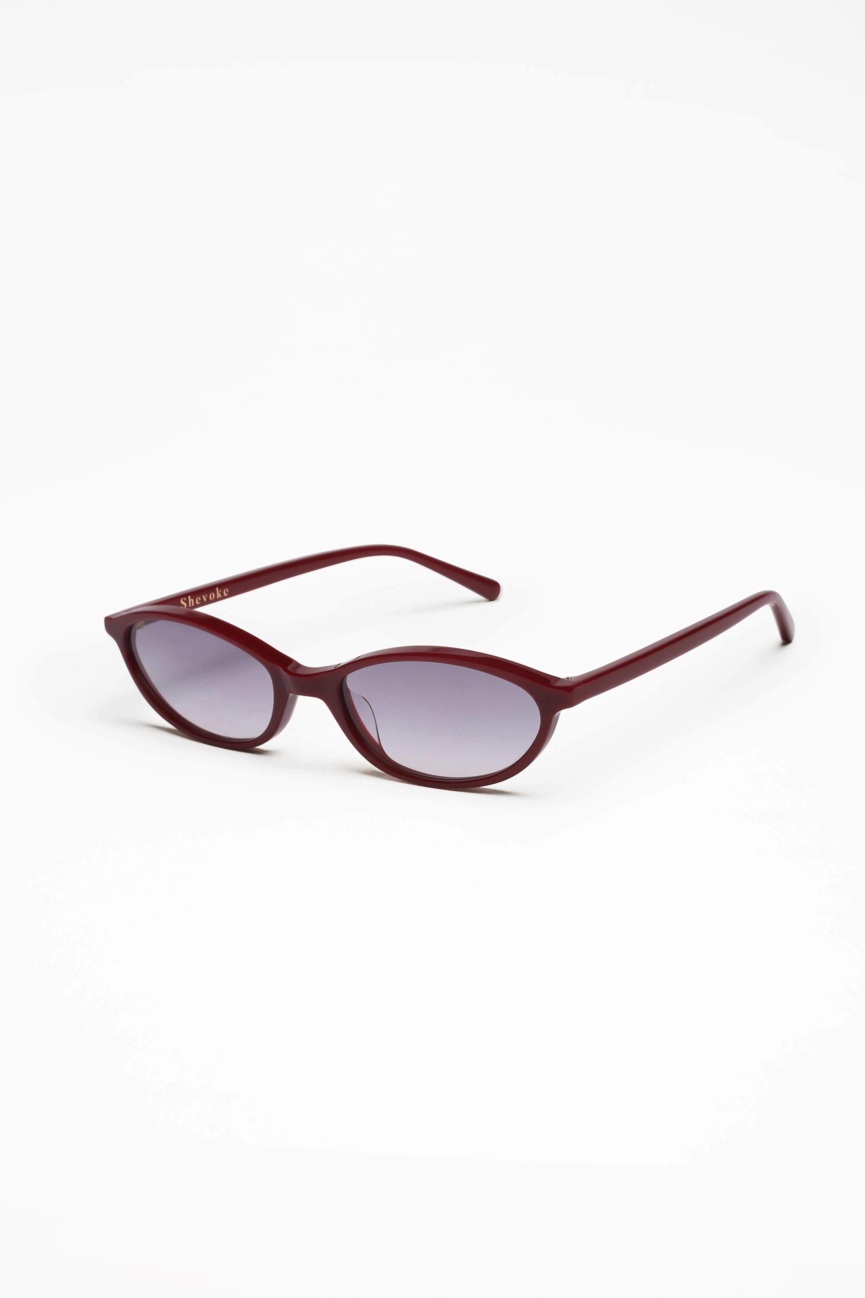 Shevoke Sunglasses Gradient Grey 100% UV ZULU Maroon