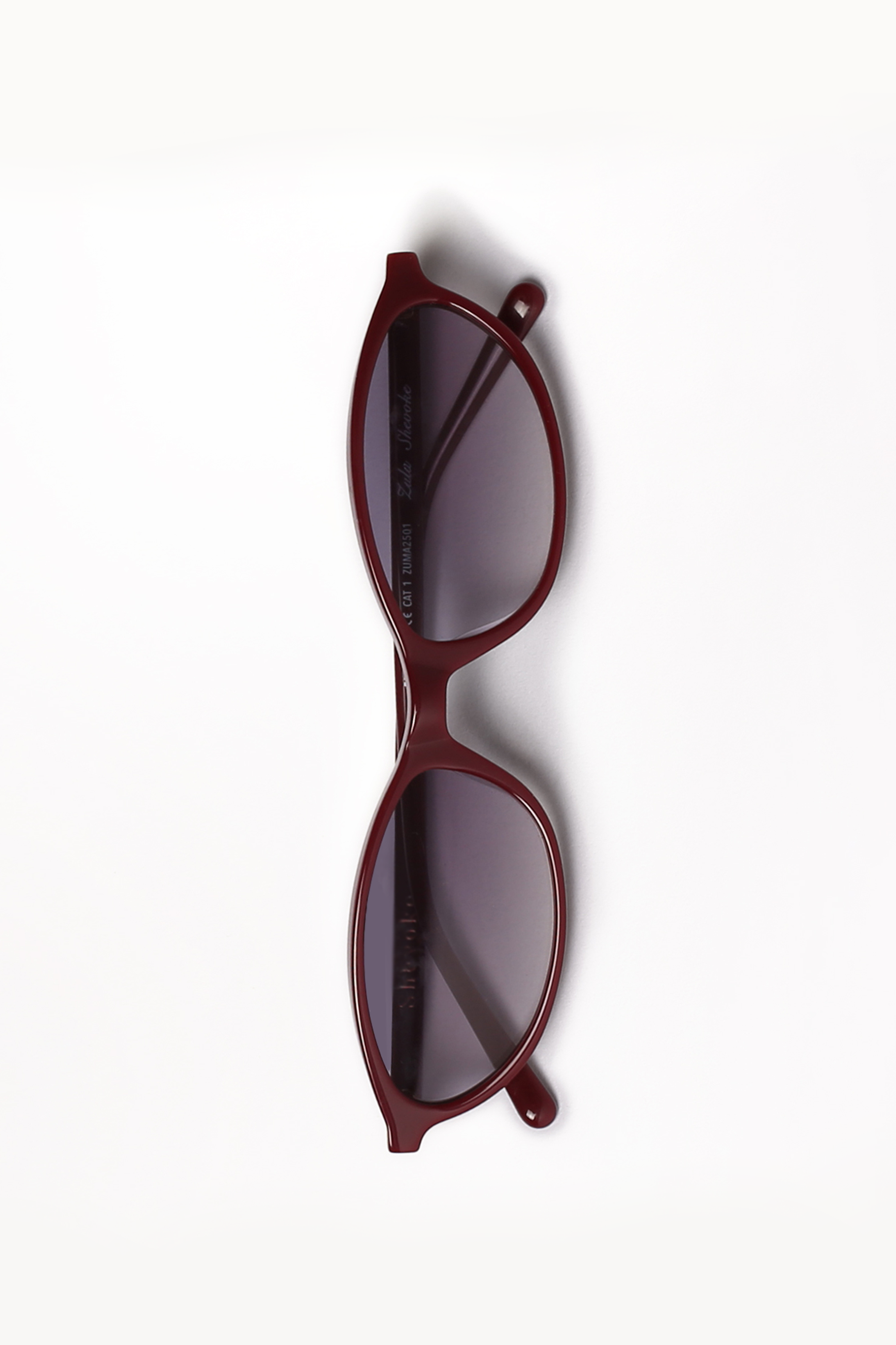 Shevoke Sunglasses Gradient Grey 100% UV ZULU Maroon