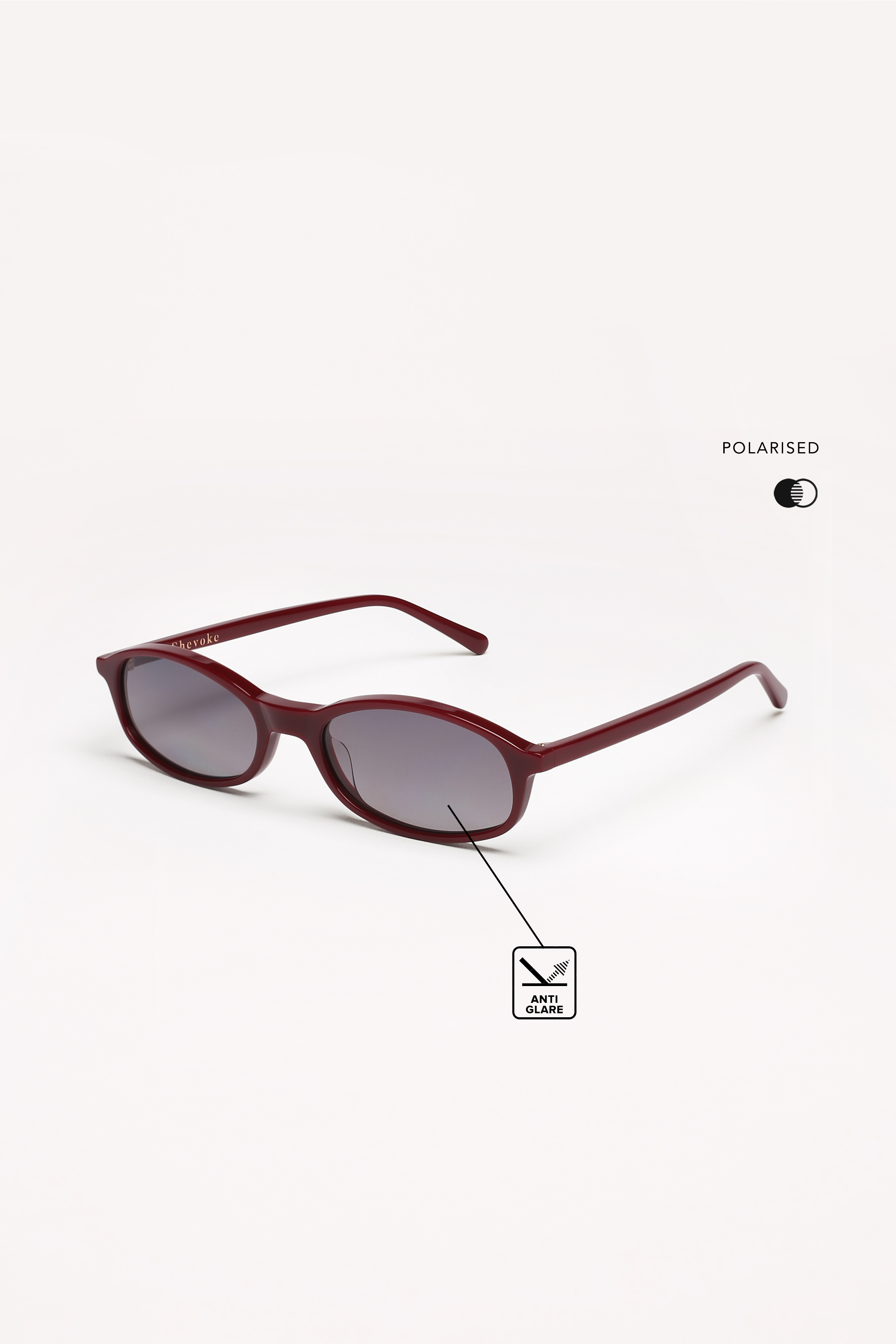 Shevoke Sunglasses Polarised GINI Maroon