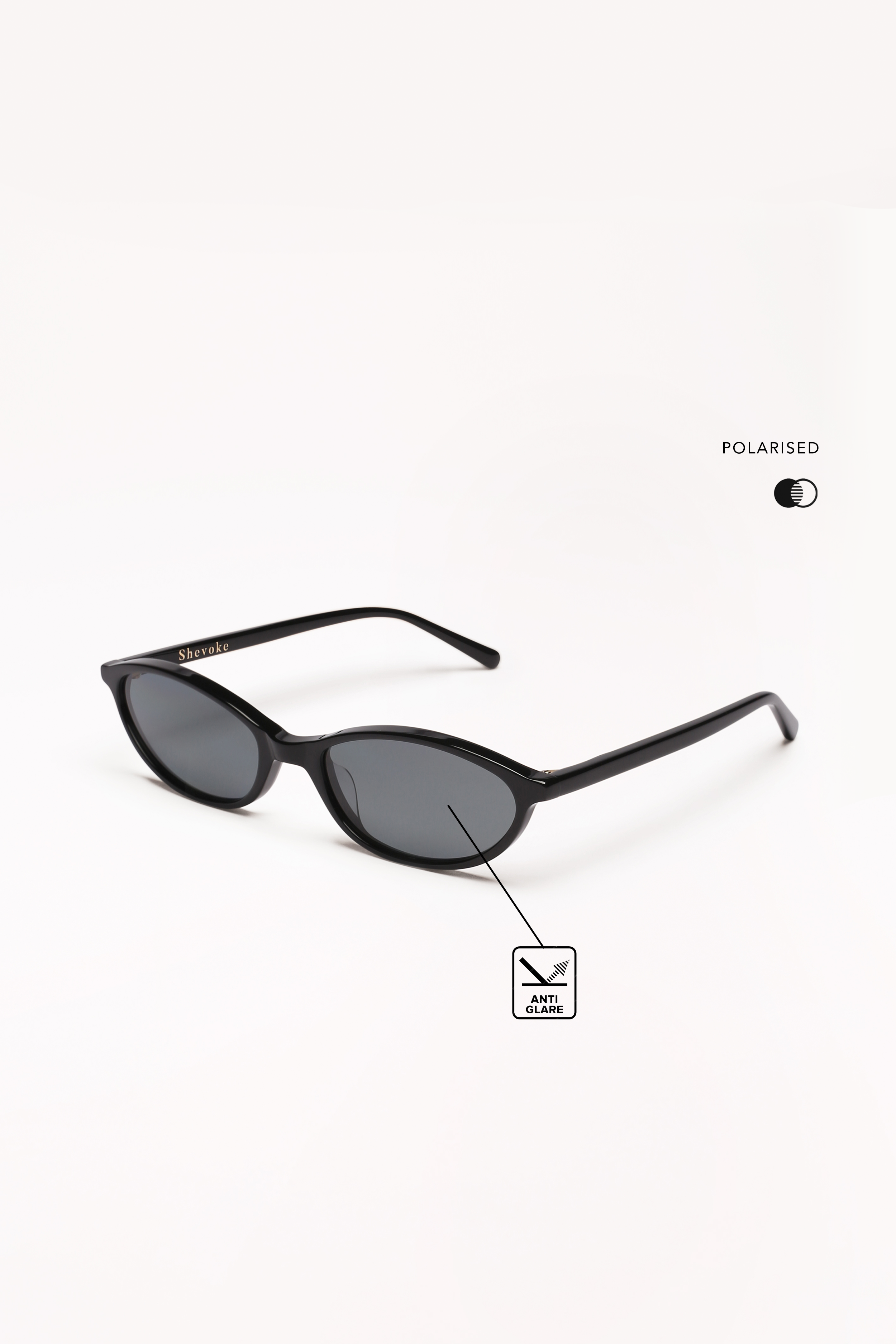 Shevoke Sunglasses Polarised ZULU BLACK