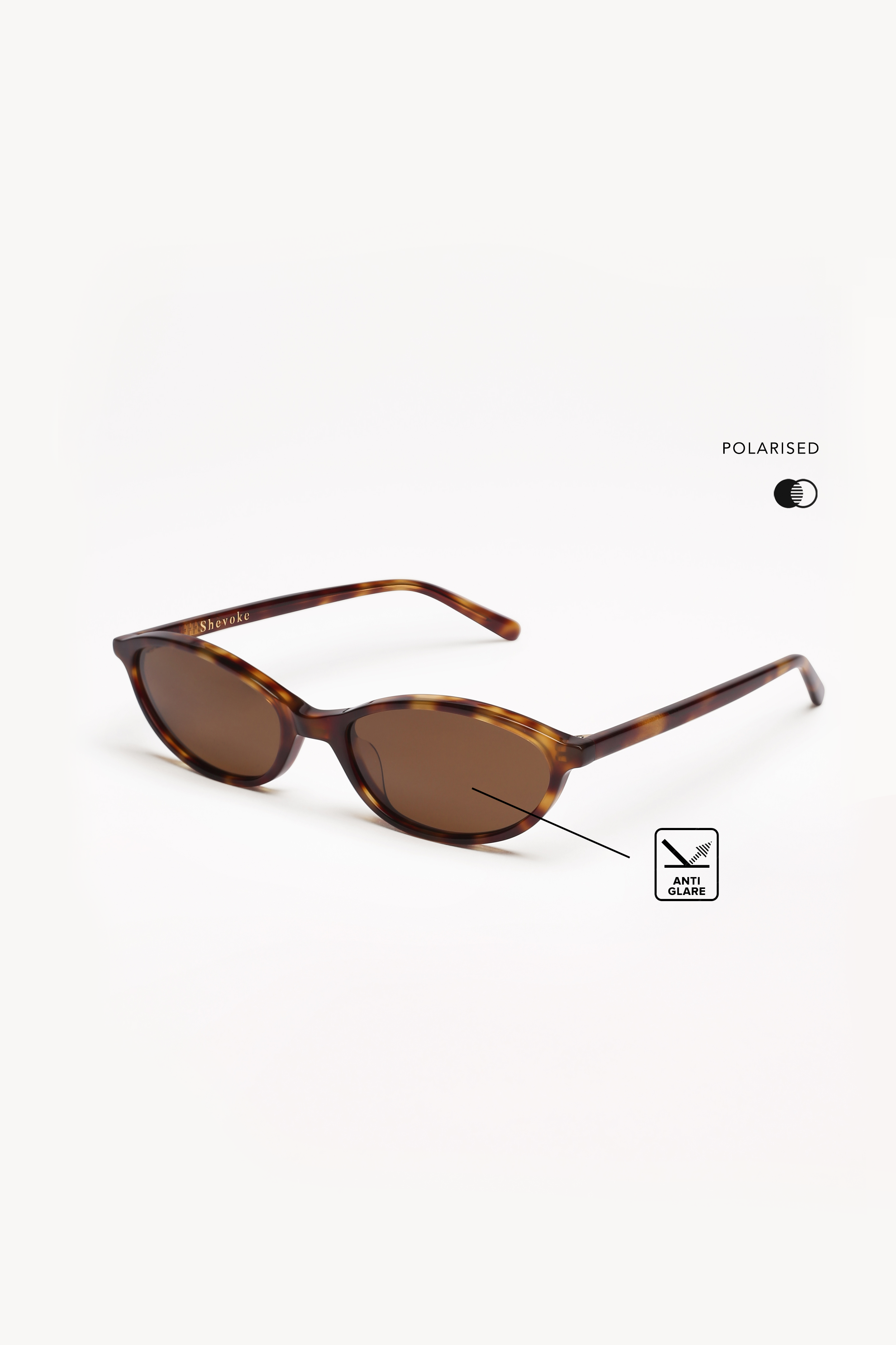 Shevoke Sunglasses Polarised ZULU Light Tort