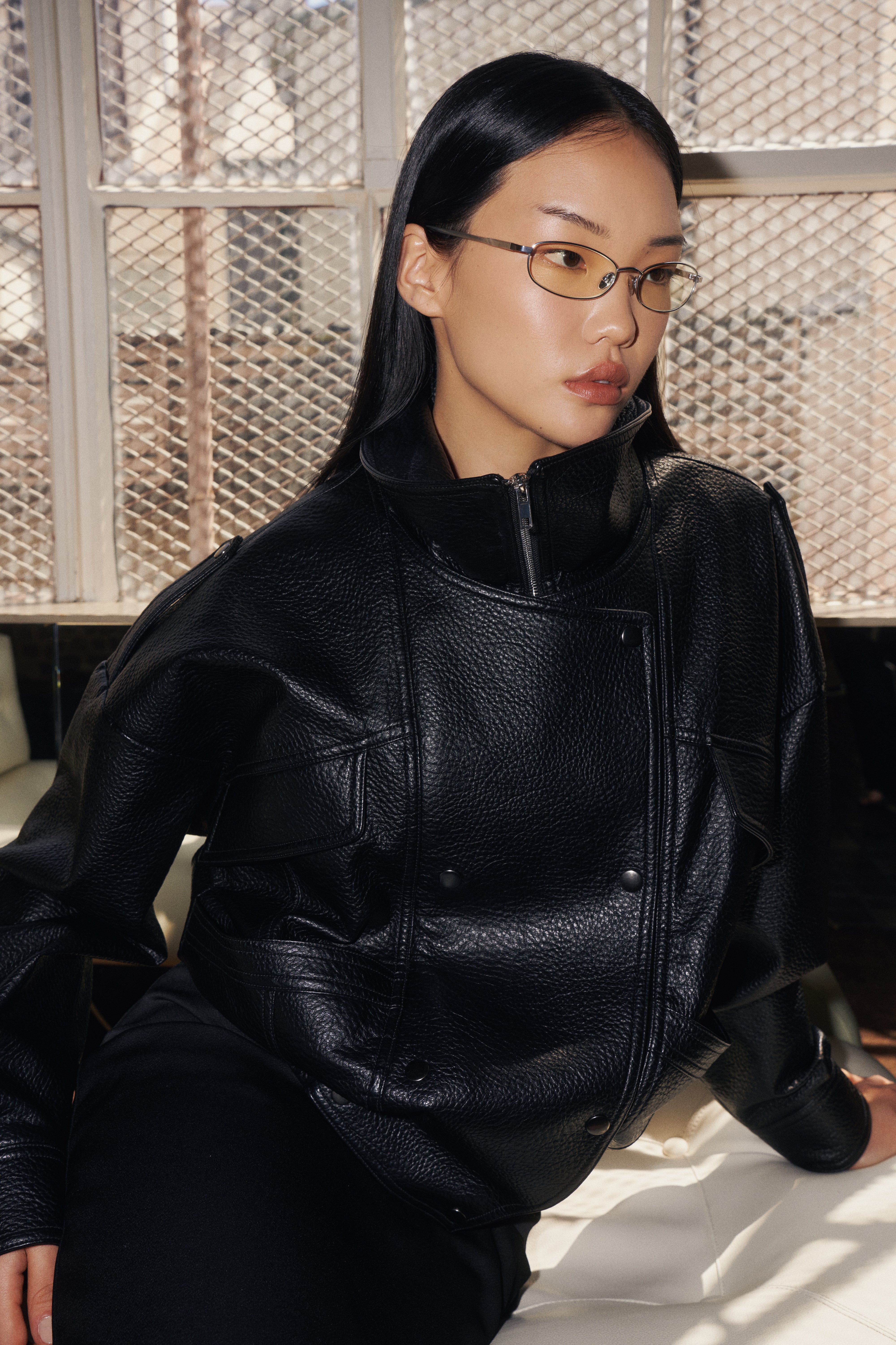 Shevoke Sunglasses SUMI SILVER BLUE LIGHT