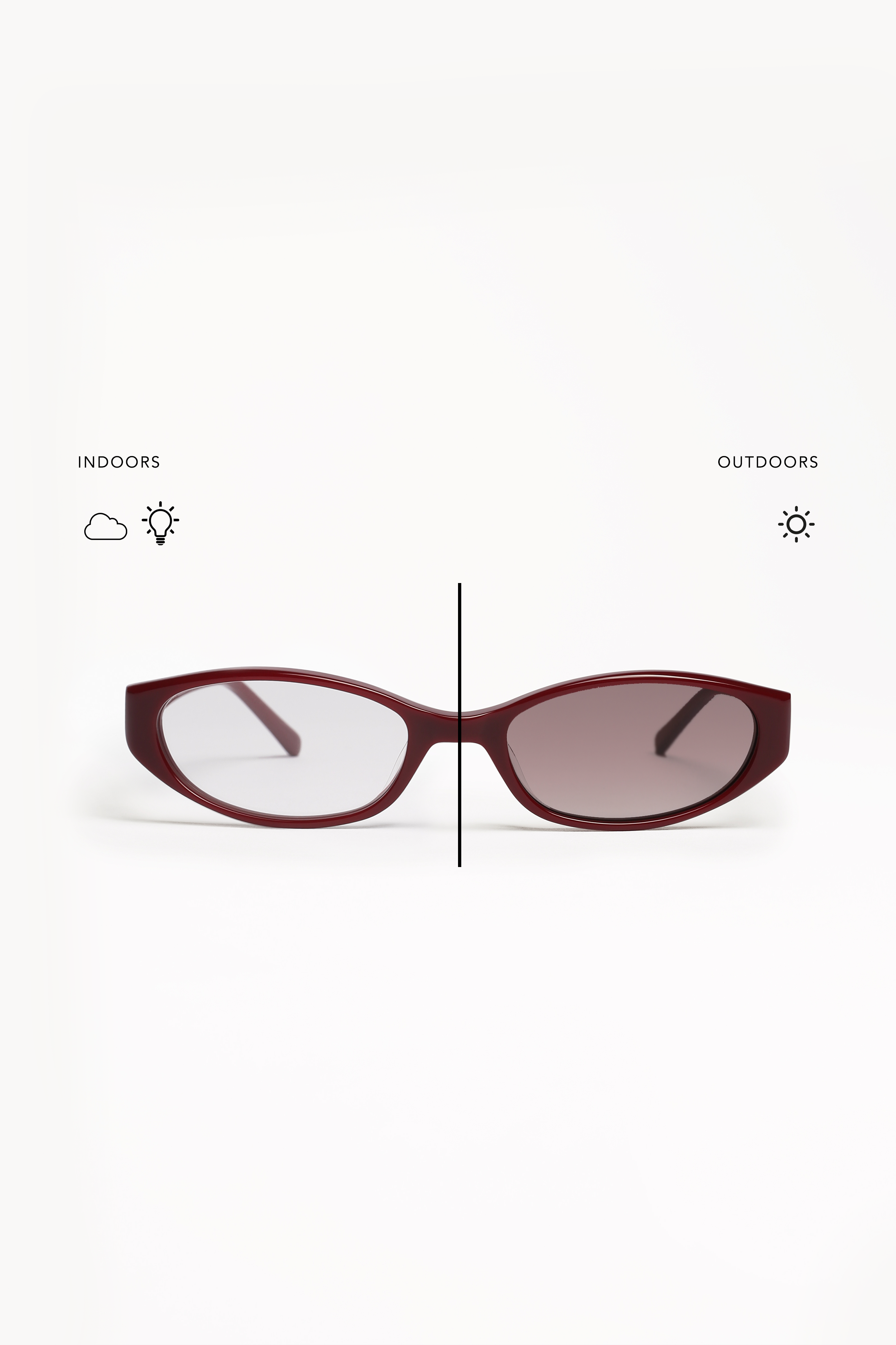 Shevoke Sunglasses Transition SILON Maroon