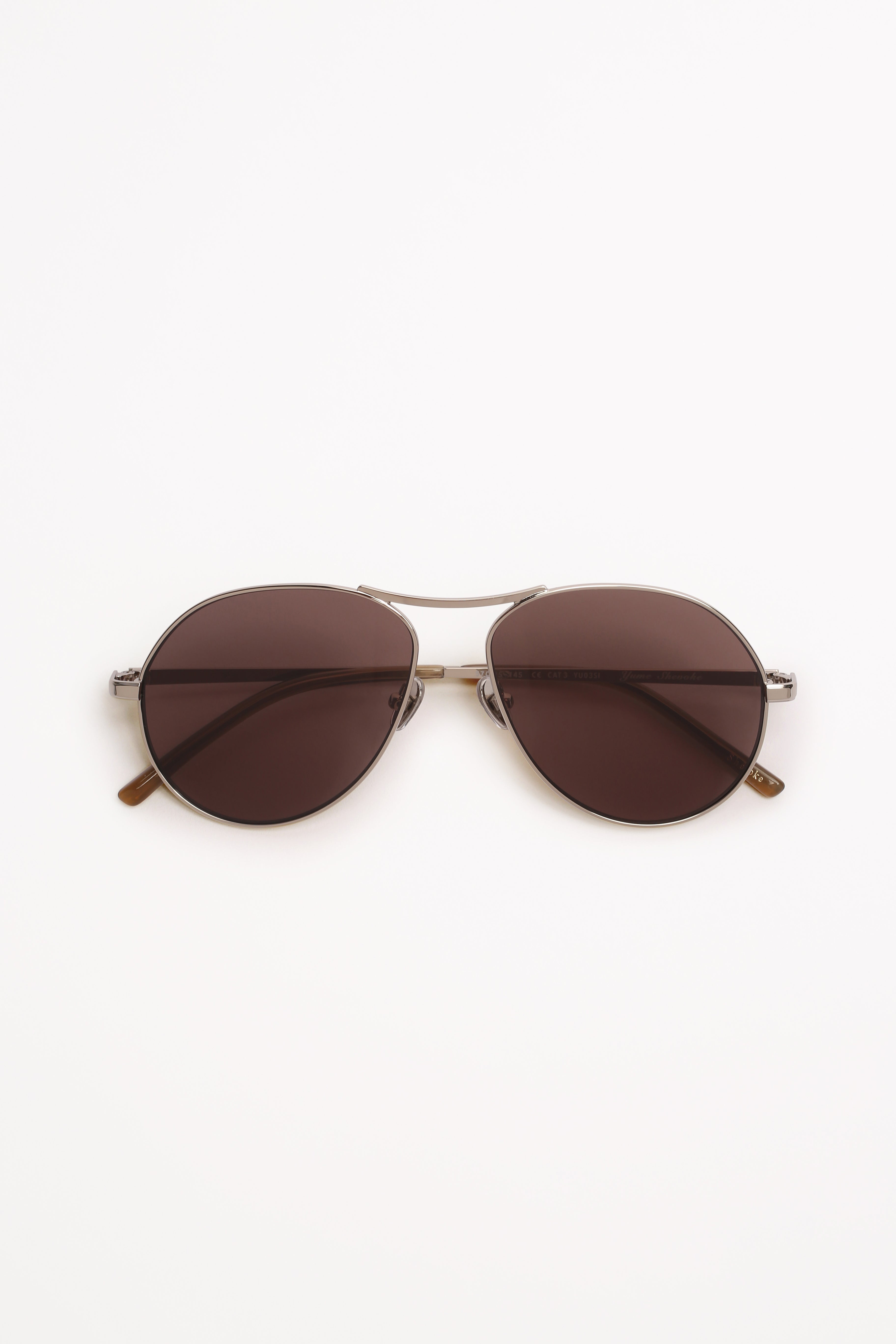 Shevoke Sunglasses YUME SILVER BROWN