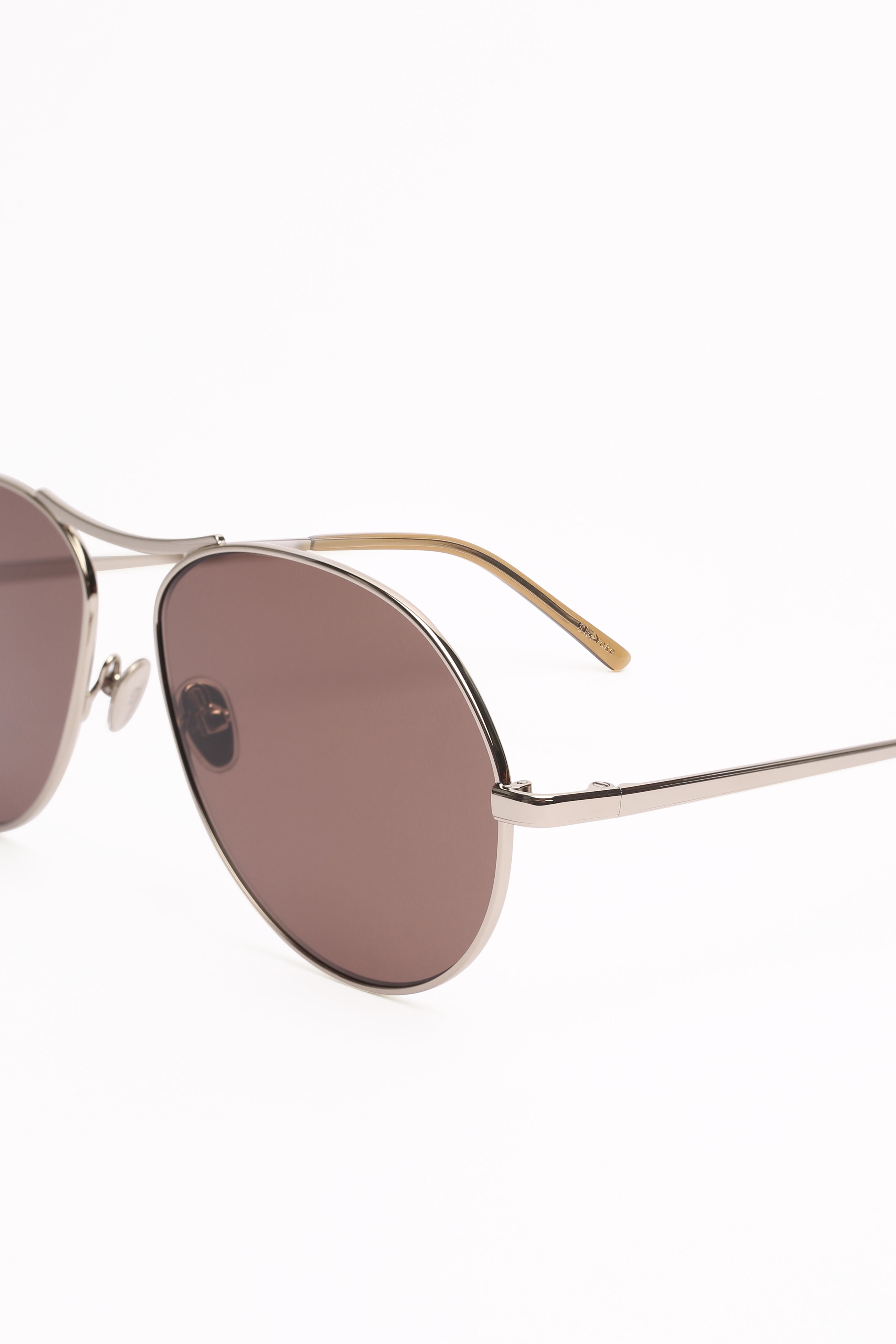 Shevoke Sunglasses YUME SILVER BROWN