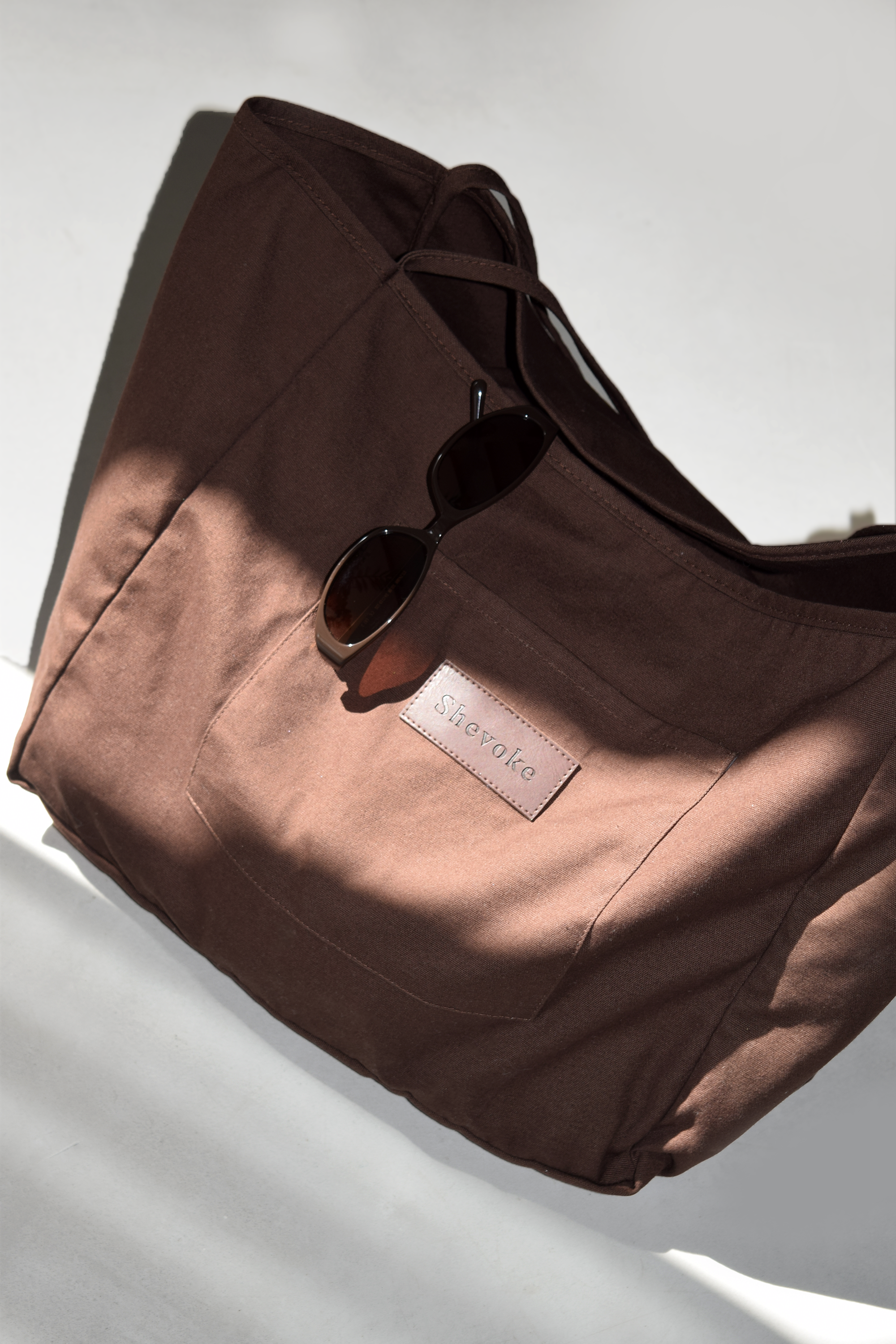 Brown Canvas Tote Bag