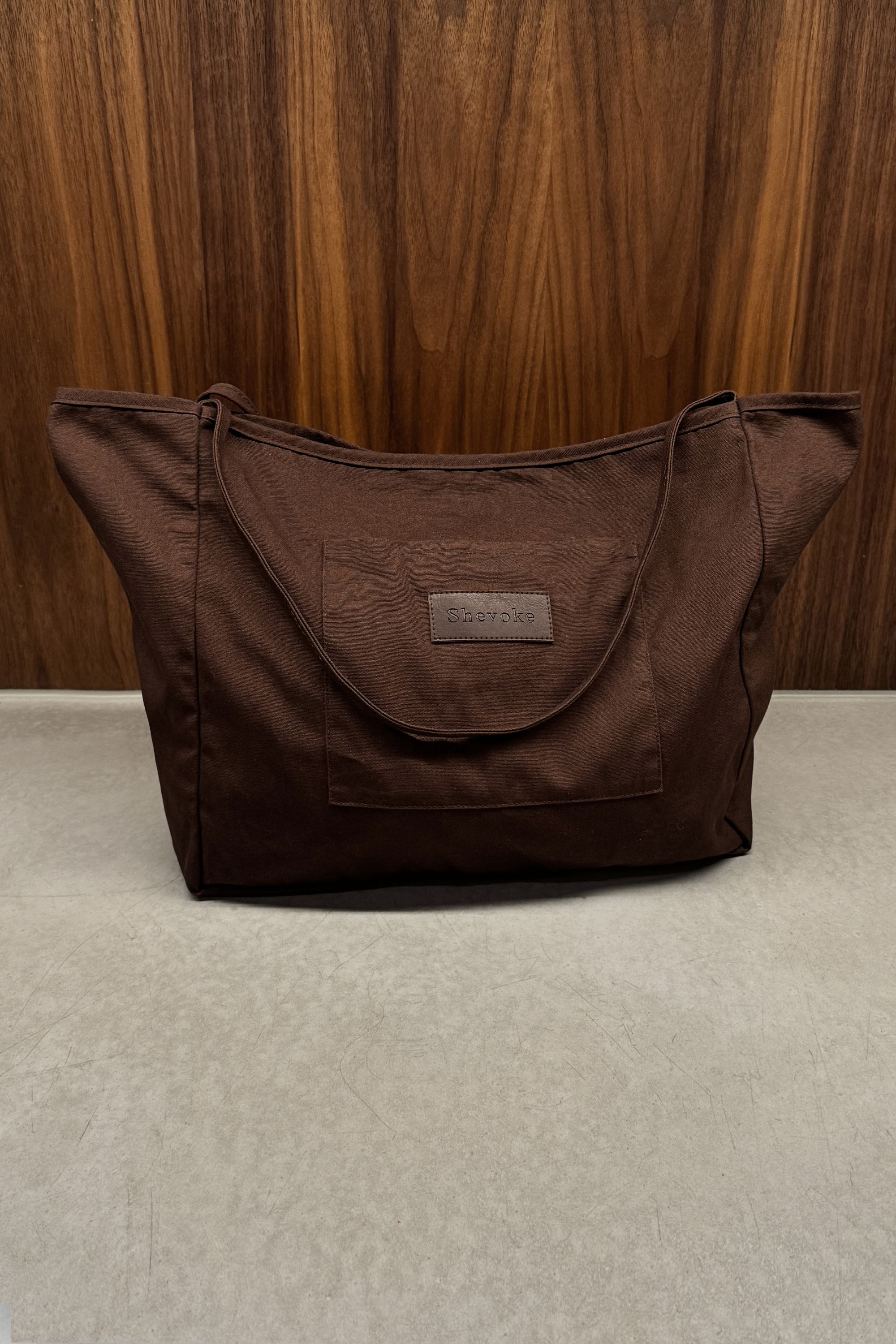 Brown Canvas Tote Bag