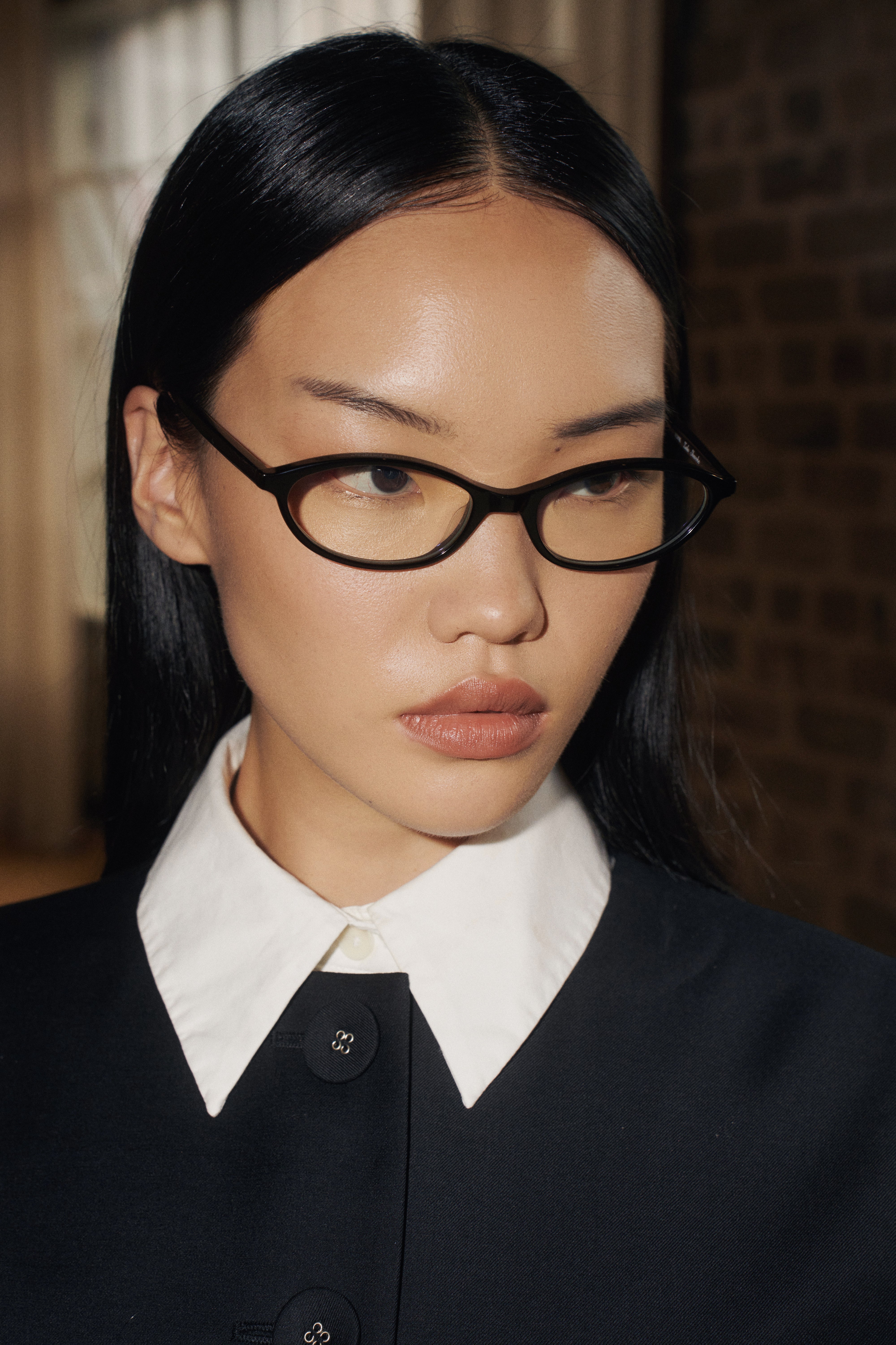 Zulu Black Oval Blue Light Glasses - Shevoke Australia