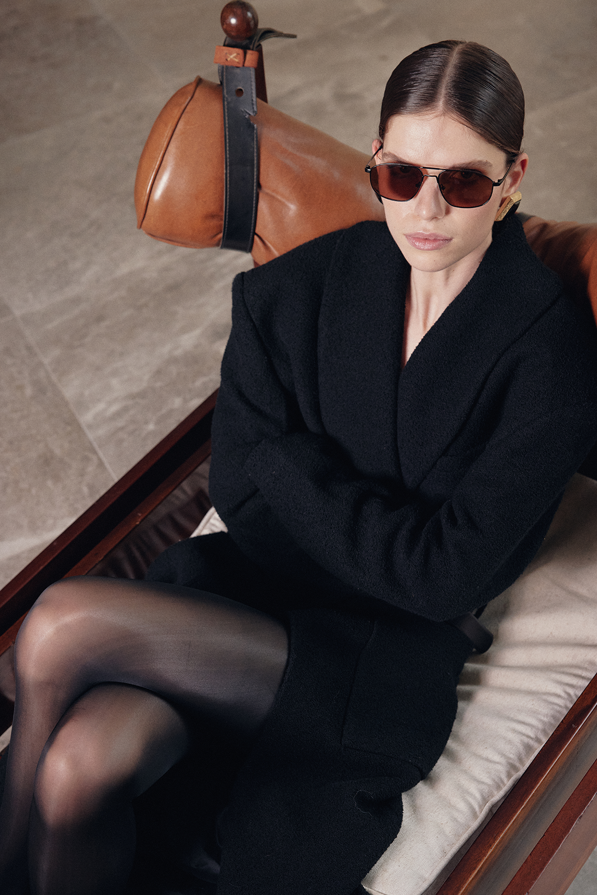 Shevoke Sunglasses CAWLEY BLACK / BROWN