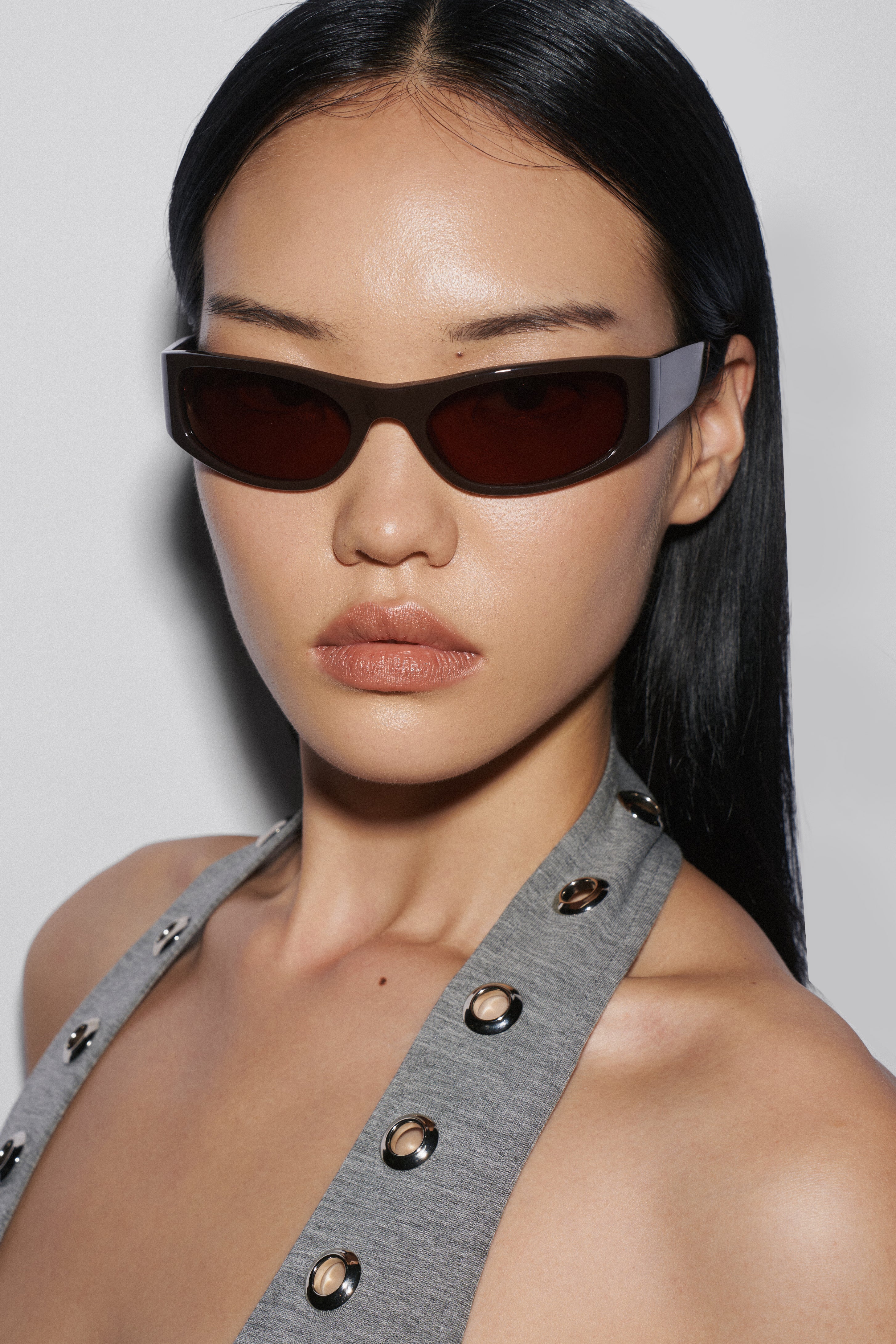 Jen 002 Brown Wrap Around Sunglasses - Shevoke x Endlessly Love Club