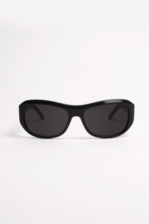 Myja Black Oversized Rectangle Sunglasses - Shevoke Australia