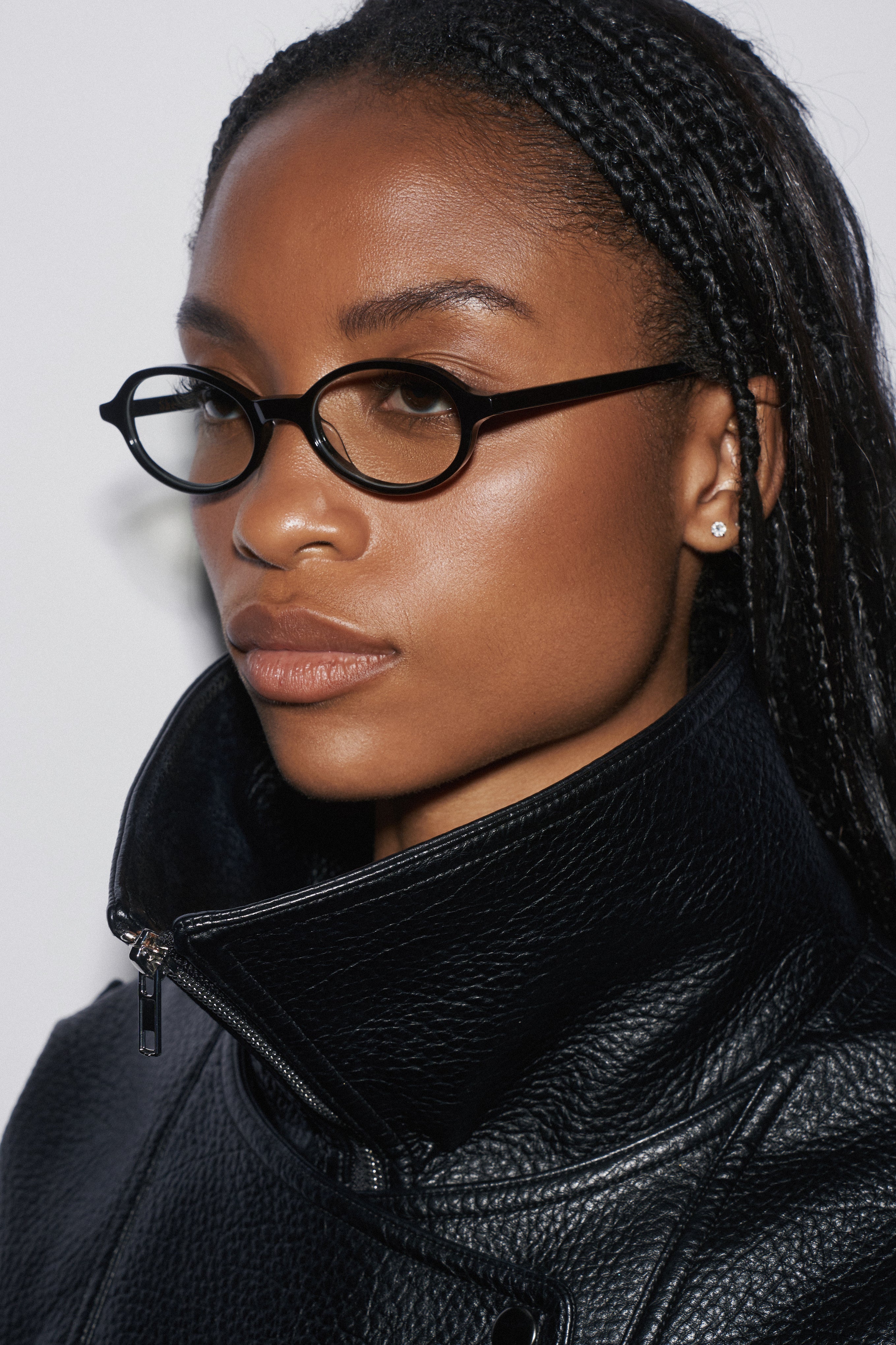 Rowa Black Oval Blue Light Glasses - Shevoke Australia