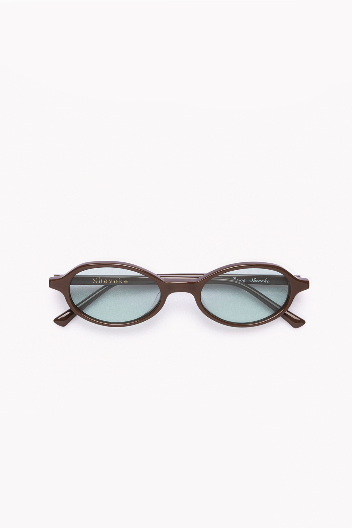 Rowa Brown Aqua Oval Sunglasses - Shevoke Australia