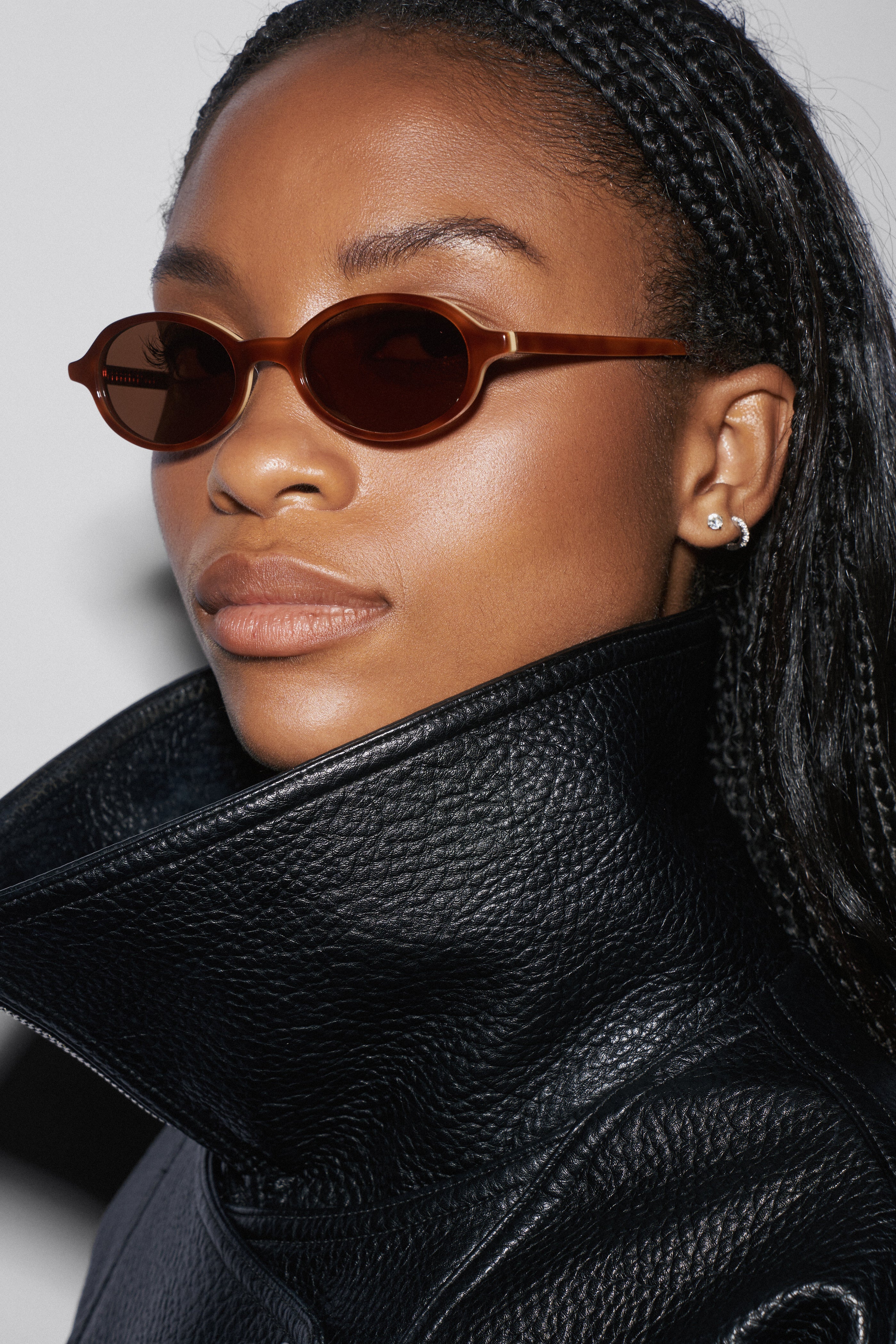 Rowa Tortoise Cream Oval Sunglasses - Shevoke Australia