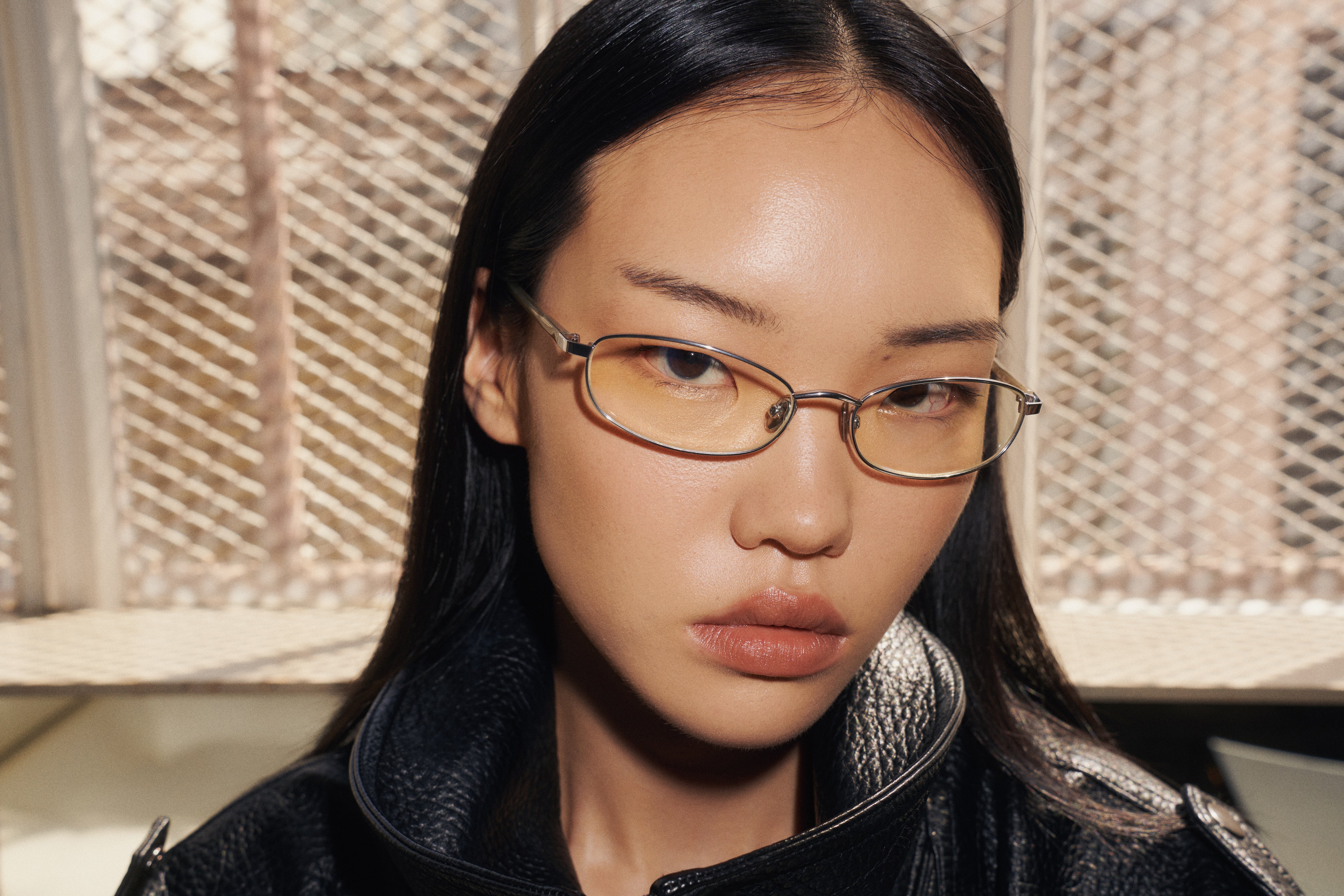 Sumi Silver 90's Oval Blue Light Glasses - Shevoke Australia