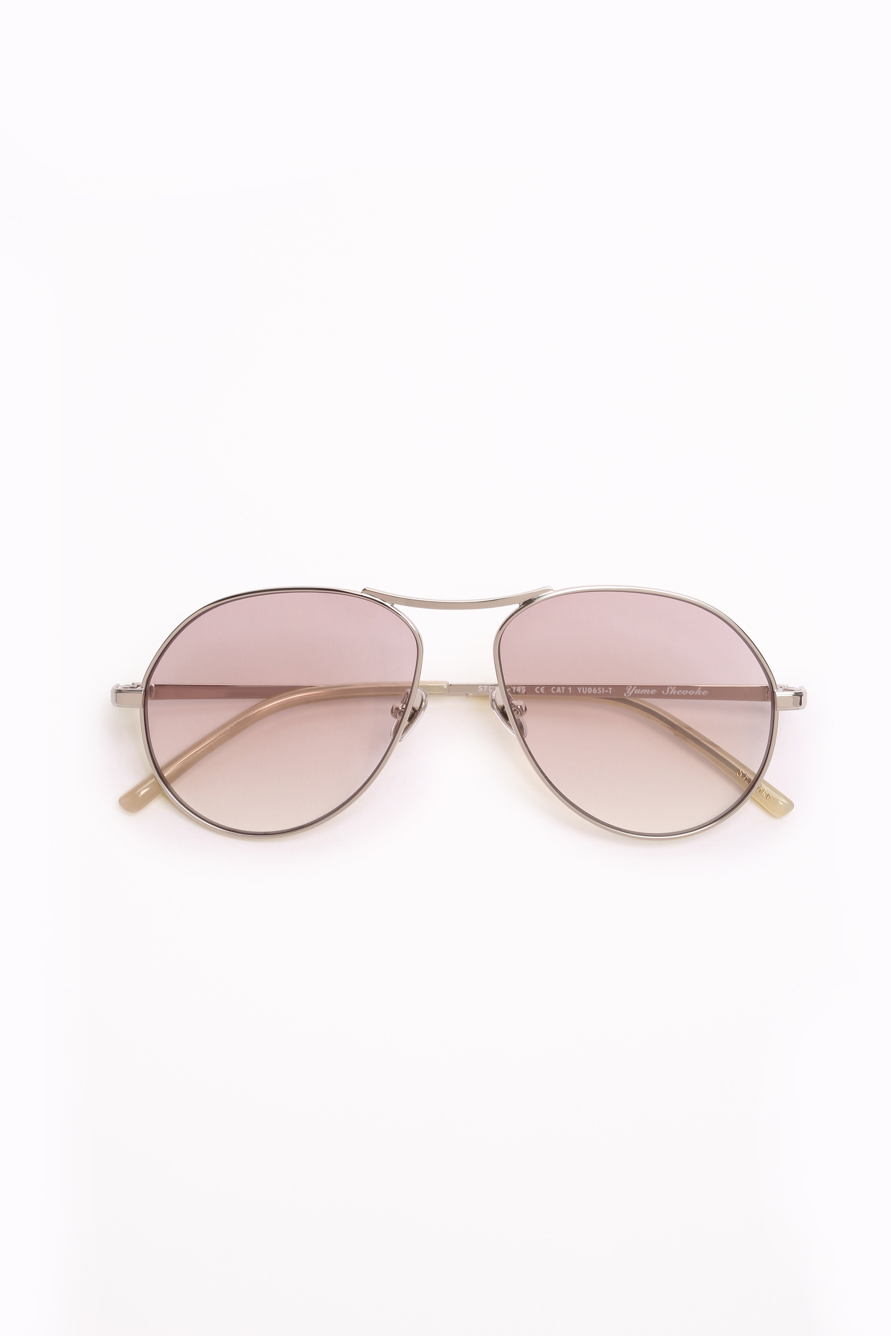 Yume Silver Gradient Oval Sunglasses - Shevoke Australia