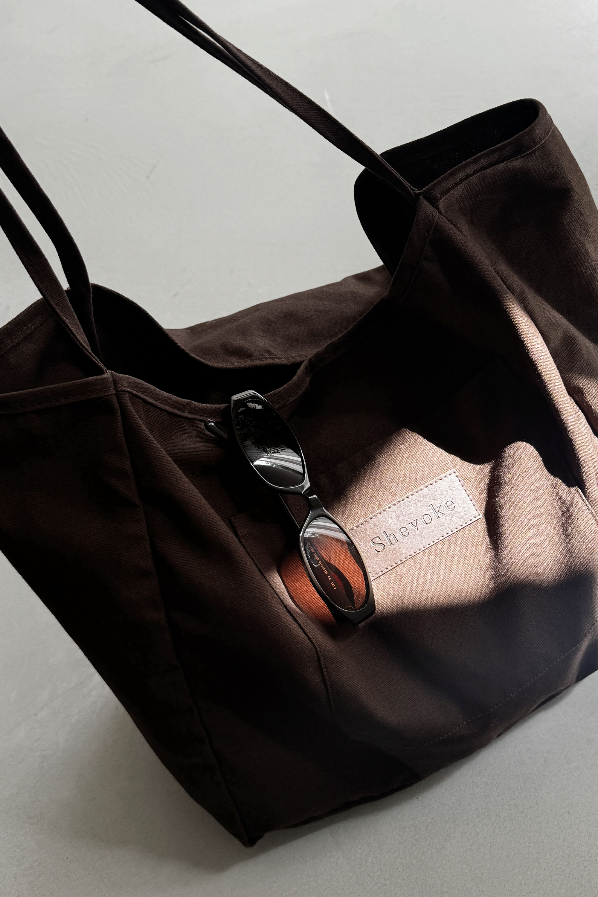 Brown Canvas Tote Bag